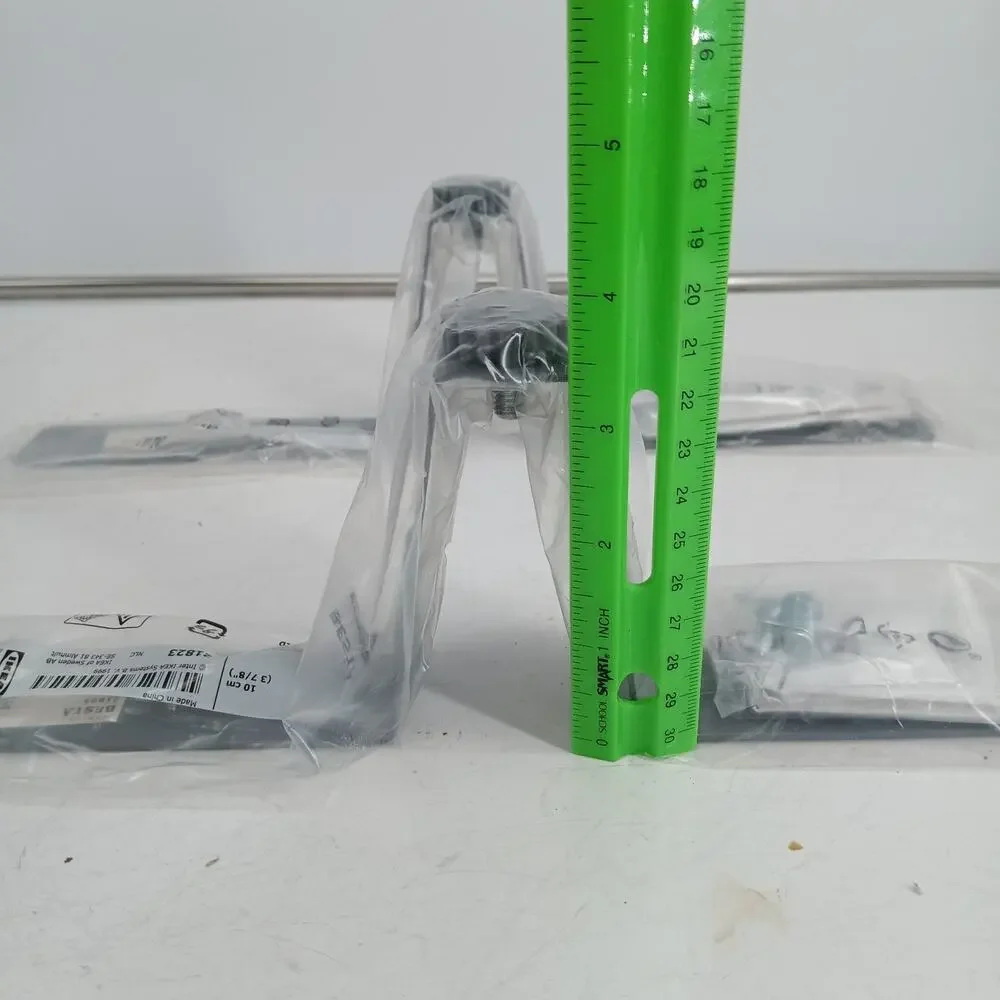 2 Of IKEA Besta Support Leg Grey 10cm (3 7/8”) Part 502.936.04 21823 New Sealed